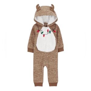 Carter’s Just One You Baby Christmas Reindeer Hooded Romper - Size 6M - NWT